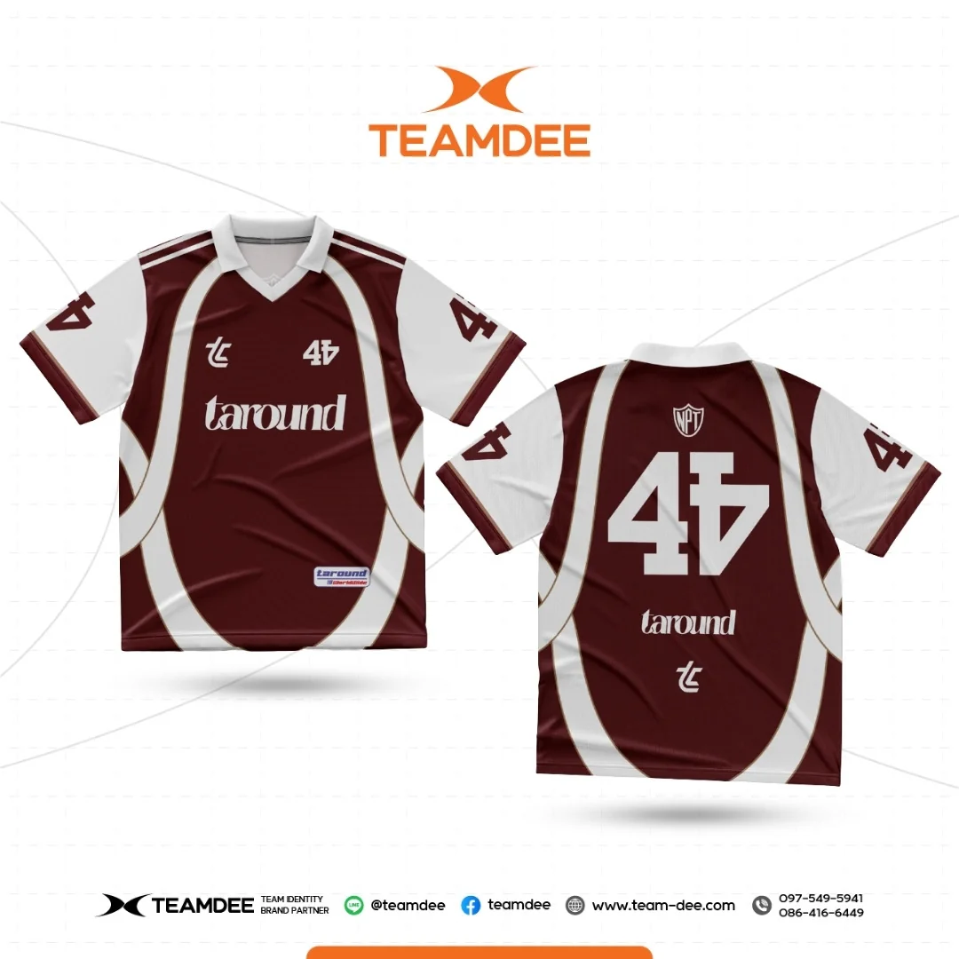 ออกแบบเสื้อ Jersey พิมพ์ลายสปอร์ตพรีเมียม