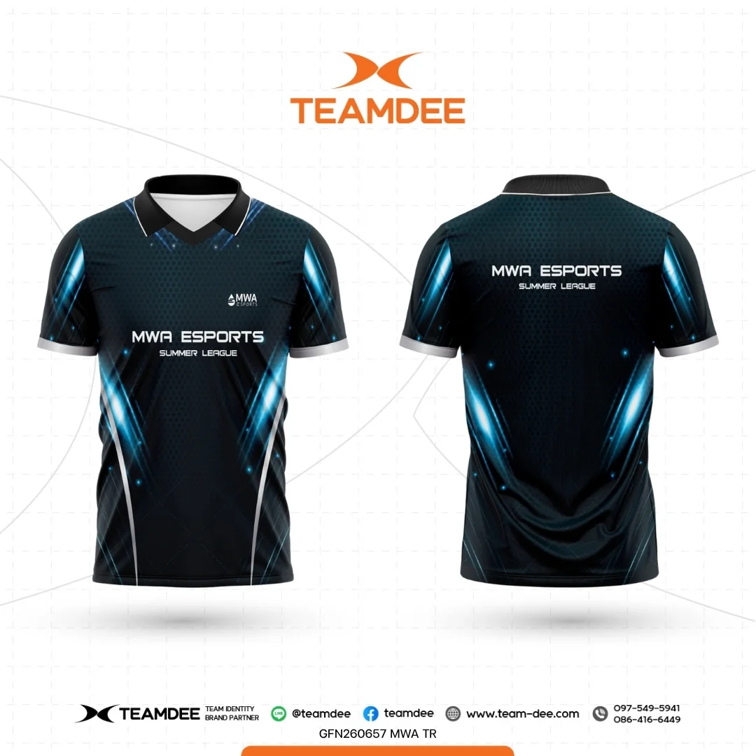 เสื้อกีฬาอีสปอร์ต พิมพ์ลาย Sublimation คมชัด