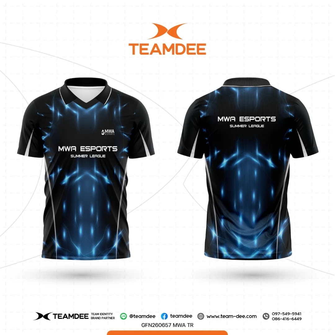 รับผลิตเสื้อทีม E-Sport พิมพ์ลายสปอนเซอร์ไม่จำกัด