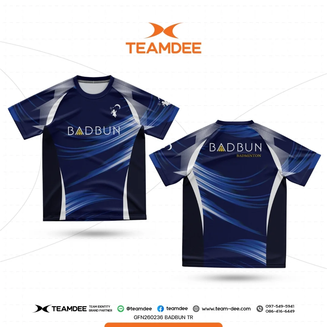 สั่งทำเสื้อแบดมินตันพิมพ์ลาย เบาสบาย